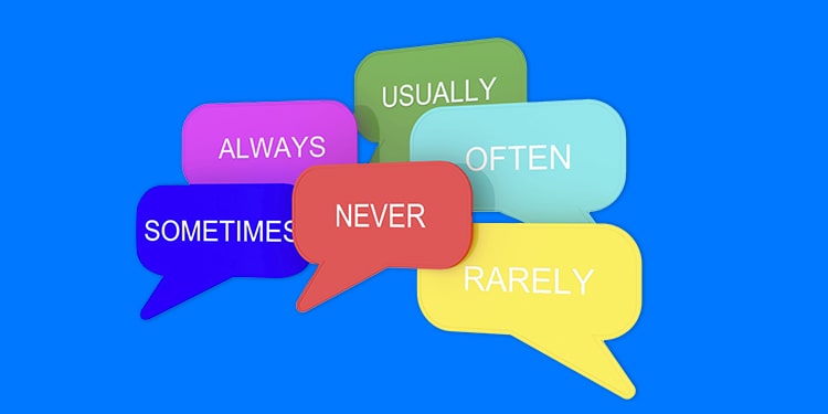 simple present tense zaman zarfları