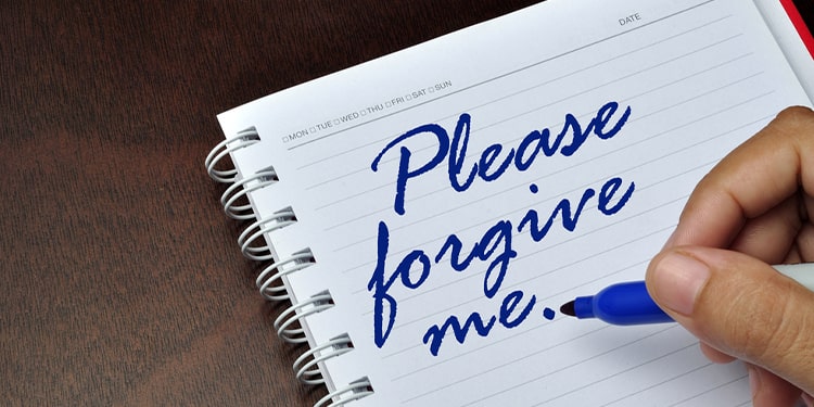 ingilizce özür dileme kalıpları - please forgive me