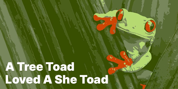 ingilizce tekerleme - A Tree Toad Loved A She Toad