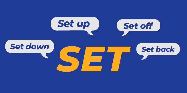 ingilizce set fiili içeren phrasal verbs