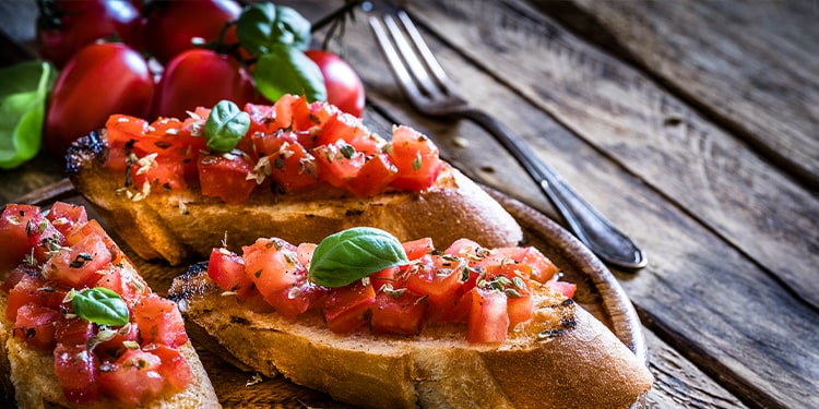 ingilizce aperatif tarifleri - bruschetta ingilizce tarifi
