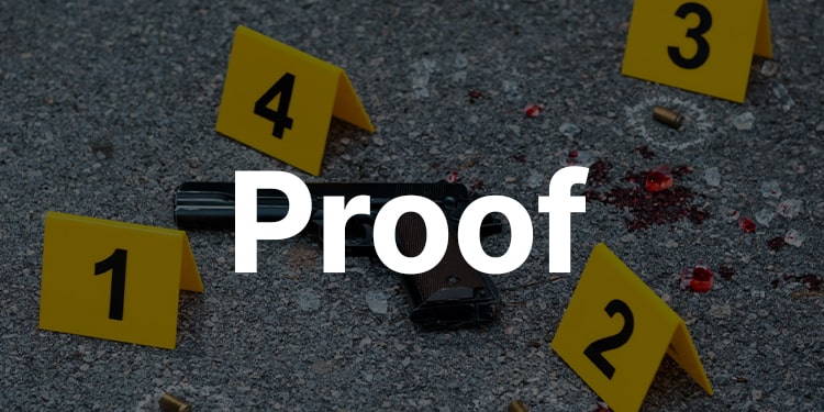 ingilizce proof ne demek