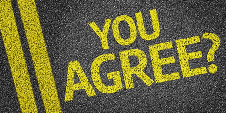 agree ile ilgili cümleler