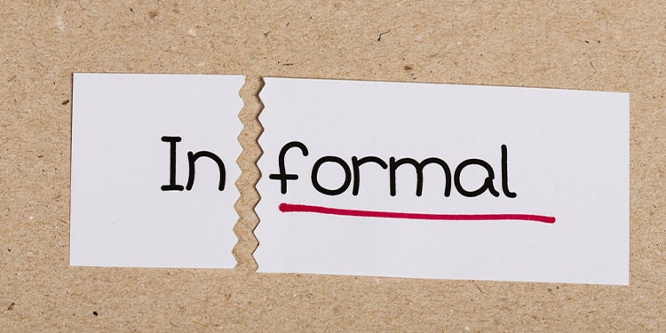 formal informal kelimelerin diyalogda kullanımı