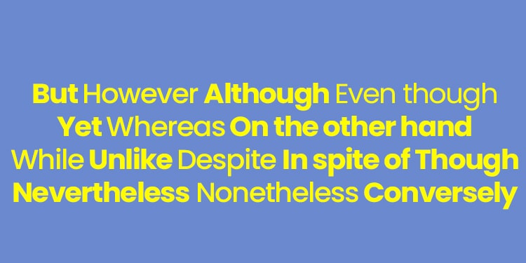 ingilizce zıtlık bağlaçları konu anlatımı