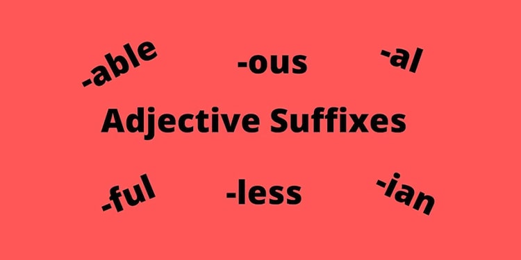 ingilizce son ekler listesi