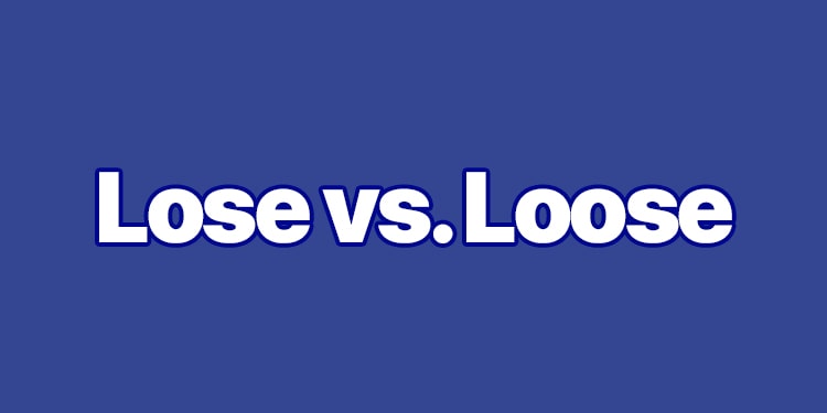 eşsesli sözcük örnekleri - lose vs loose