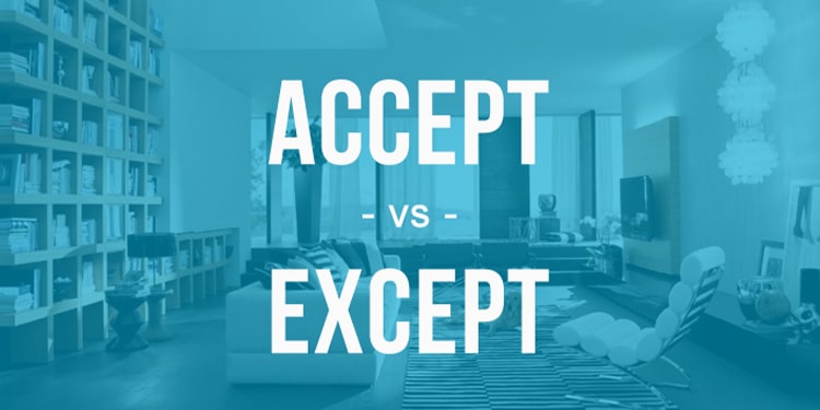 ingilizce except nedir - except telaffuzu nasıldır