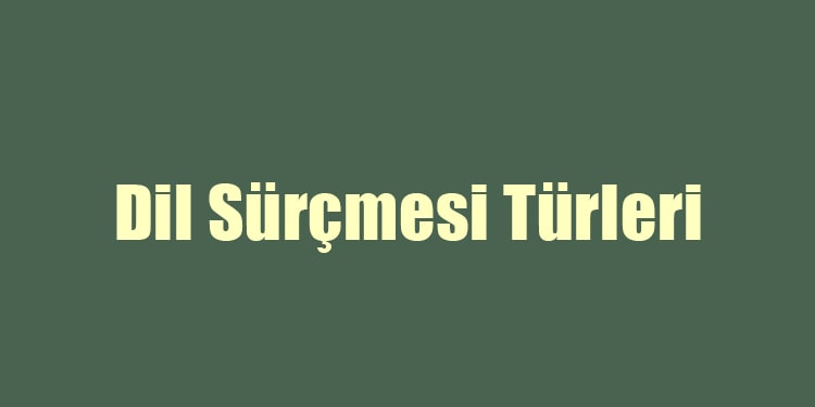 dil sürçmesi türleri