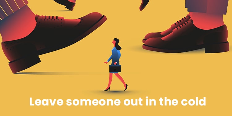 ingilizce kış ile ilgili deyim -leave someone out in the cold