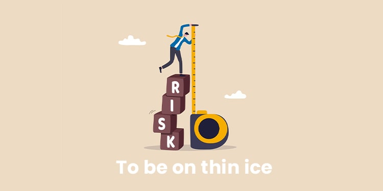 ingilizce kış ile ilgili deyim - to be on thin ice
